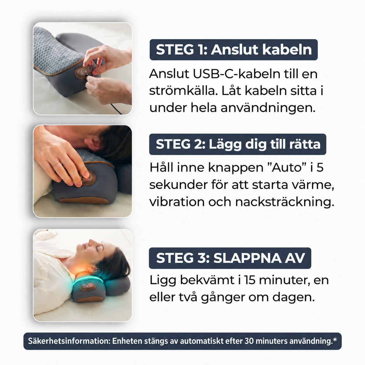 NackCare Pro® | Nackkudde 3-i-1